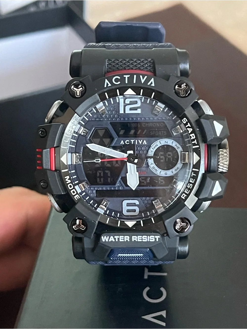Activa X Invicta Analog- Digital Men's Watch - 49mm. Blue & Black , New
